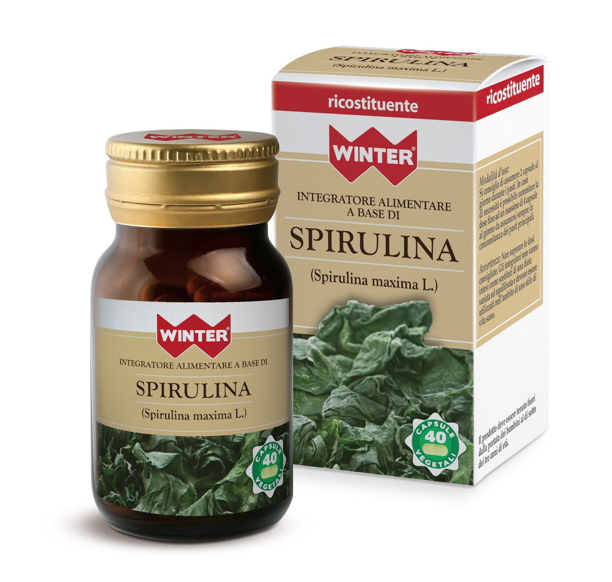 SPIRULINA 40 CPS. VEGETABLES