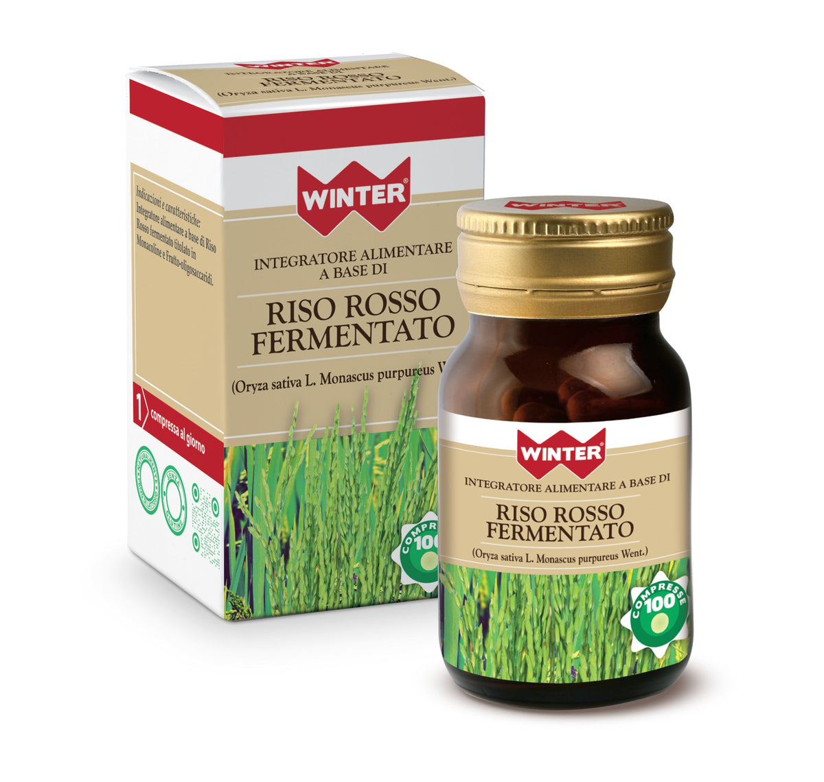 RISO ROSSO FERMENTATO 100 COMPRESSE