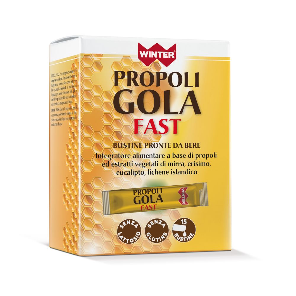 FAST THROAT PROPOLIS 15 SACHETS 10 ML.