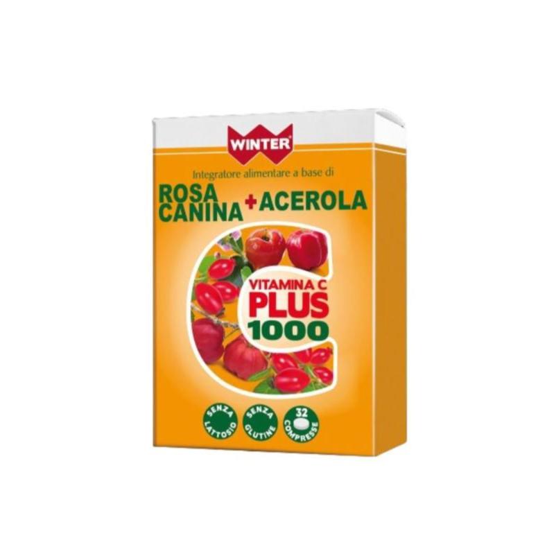 VITAMINA C PLUS 1000 ROSA CANINA+ACEROLA 32 CPR.