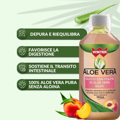 Aloe Vera da Bere 99,4% Gusto Pesca