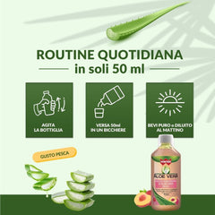 Aloe Vera da Bere 99,4% Gusto Pesca