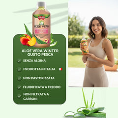 Aloe Vera da Bere 99,4% Gusto Pesca